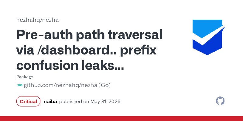 Pre-auth path traversal via /dashboard.. prefix confusion leaks jwt_secret_key